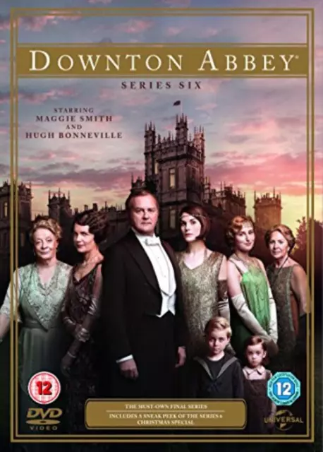 Downton Abbey: Series 6 DVD (2015) Maggie Smith cert 12 3 discs Amazing Value