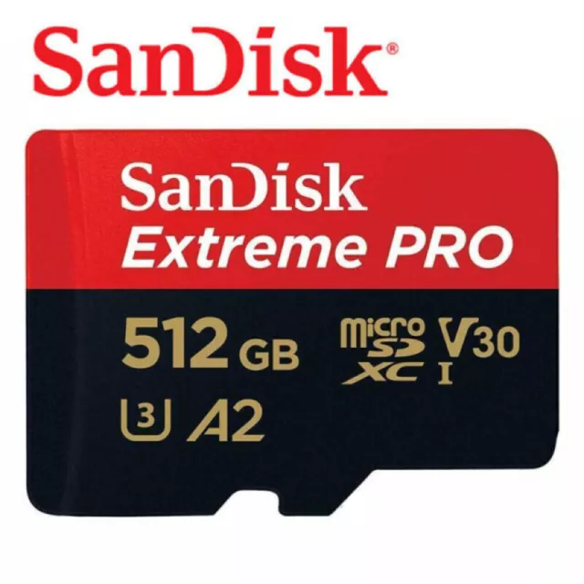 SanDisk Extreme PRO 512GB Micro SD Card Class 10 U3 SDXC TF Memory UHS-I 170MB/s