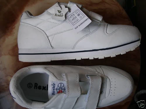 N 41 REBAJAS REXLER preciosas ZAPATILLAS PIEL talla BLANCAS