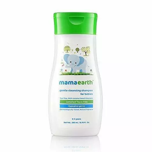 Mamaearth Gentle Cleansing Shampoo for babies (200ml, 0-5 Yrs)