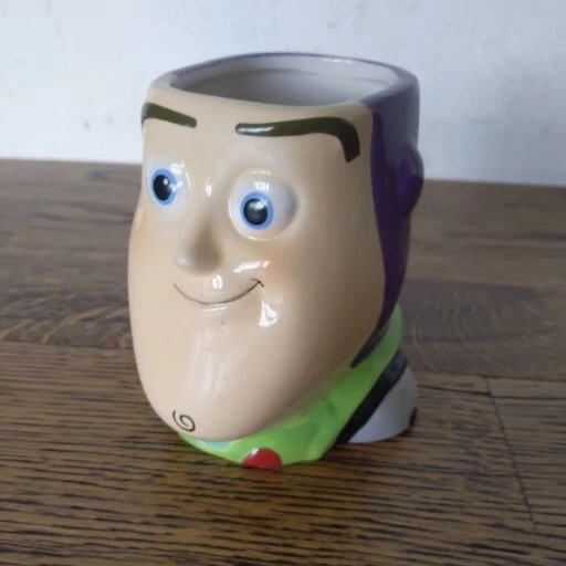 BUZZ LIGHTYEAR MUG Toy Story Disney Pixar 3D Face Ceramic Coffee With