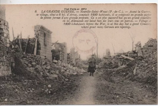 CPA -  LA GRANDE GUERRE - Neuville-Saint-Vaast - Ruines du village (P-de-C)