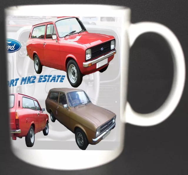 Ford Escort Mk 2 Estate Classic Car Mug Limited Edition