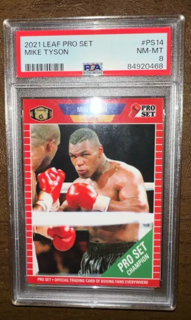 2021 Leaf Pro Set Mike Tyson PS14 Graded PSA 8 NM Mint