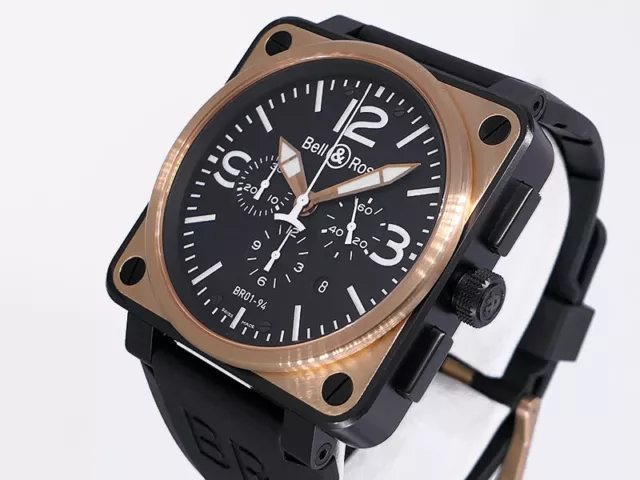 Bell & Ross Chronograph BR01-94-S/R 18k Rose Gold/Steel 46mm $11,900 LNIB Bell & Ross Chronograph BR01-94-S/R 18k Rose Gold/Steel 46mm $11,900 LNIB