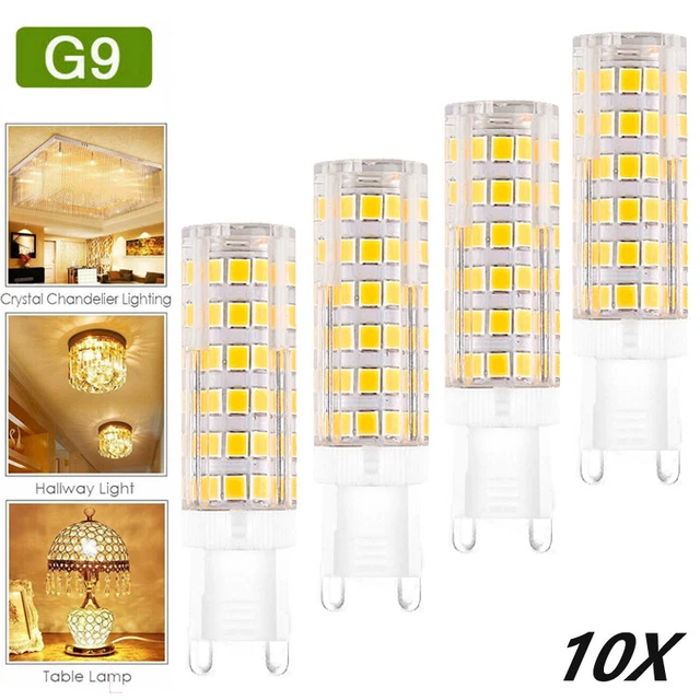 10 × LED G9 Birne 7W Warmweiß 2835 SMD Mais Birne Sparlampe 220V
