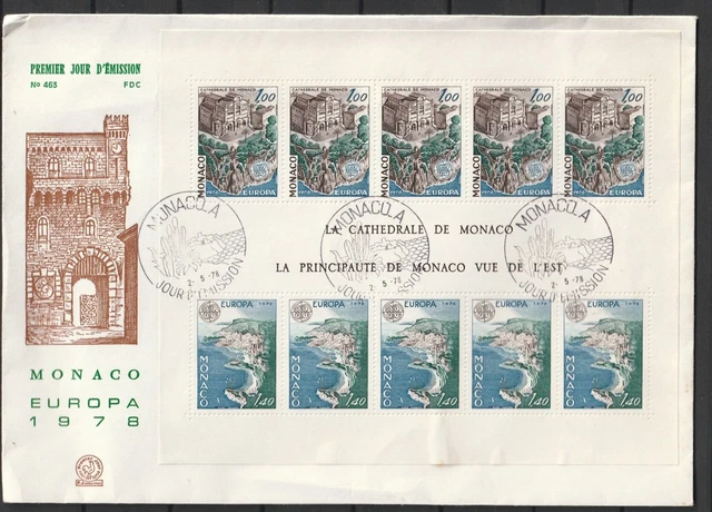 Enveloppe Premier Jour FDC - Coupe Du Monde 1978 Argentine - Monaco
