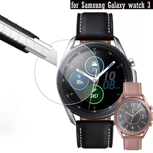 Tempered Glass Screen Protector Cover For Samsung Galaxy 3 41 / 45mm Smart Watch