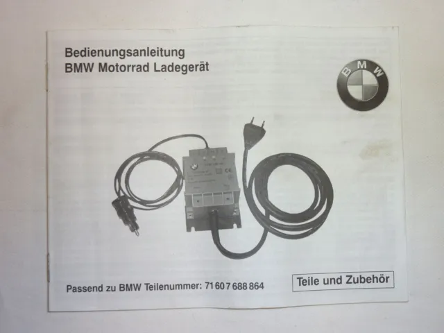 Manuale caricabatteria moto BMW