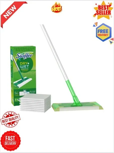 Swiffer Sweeper 2-in-1 Dry &Wet Multi Surface Floor Cleaner Sweeping Starter Kit