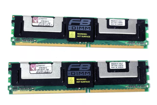 Kingston KTM5780/1G 1GB Kit of 2x512MB Server Memory RAM