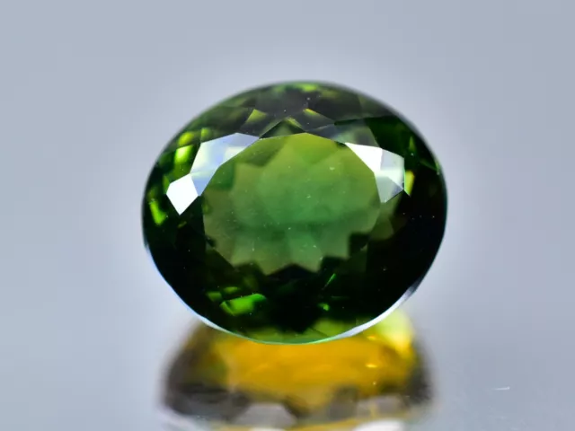 10.05 CT Natürlich Demantoid Granat Oval Fein Cut Zertifiziert Lose Edelstein 3