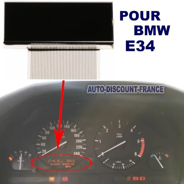Écran LCD Pour Compteur De Vitesse Peugeot 407, 407 SW, Coupé 2004-2010 - Référence A2C53119649