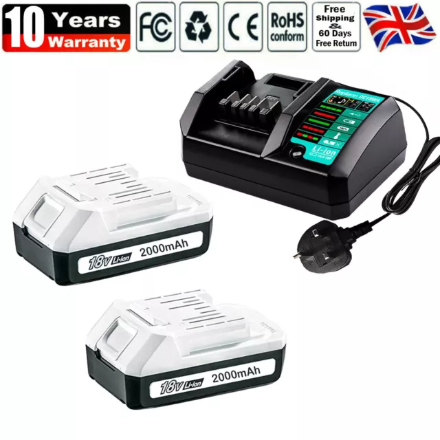 Makita Battery BL1813G BL1815G 18V G-Series BL1820G 198186-3 &DC18WA Charger 2Ah