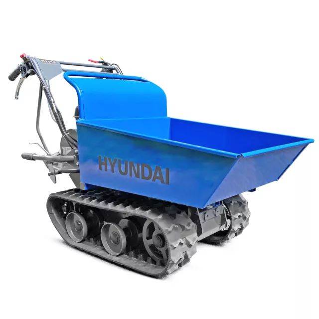 Mini Dumper Power Barrow Loader 300kg Load Petrol 196cc Tracked HYUNDAI