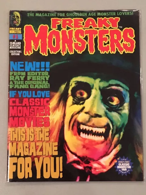 Freaky Monsters Magazine #1 First Printing NO BARCODE