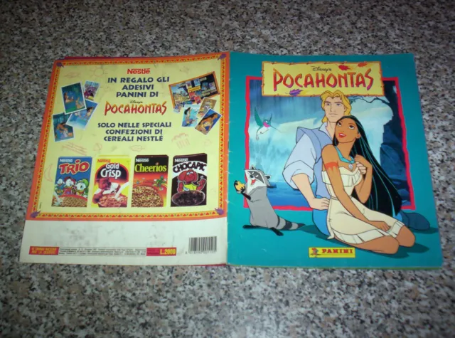 Album Pocahontas Panini Disney 1995 Completo Molto Buono/Ottimo