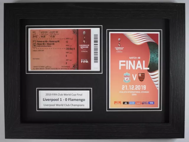 2019 Final Club World Cup A4 Photo Match Ticket Football Programme Liverpool