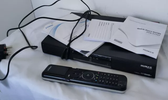 Humax PVR-9150T Freeview Recorder With Manuals And Remote