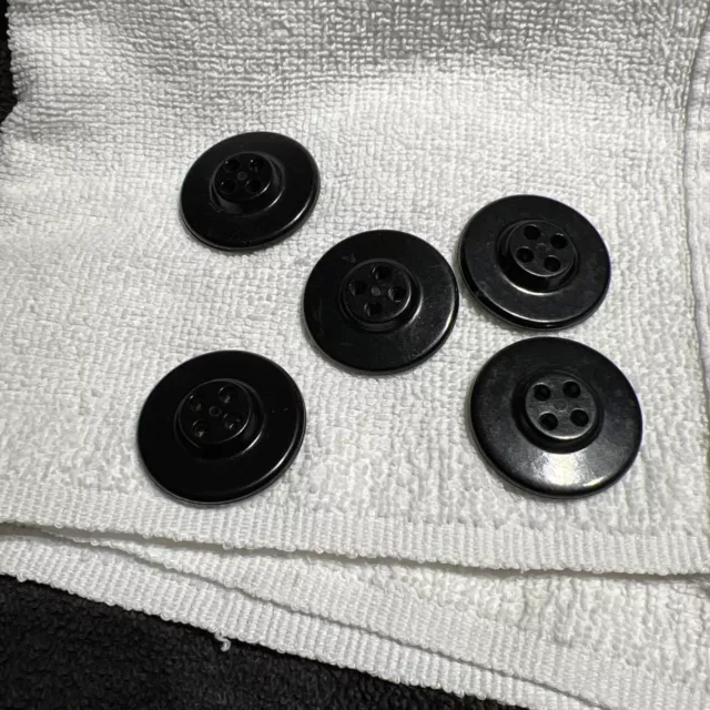 AUTHENTIC WWII USN Navy Pea Coat Uniform Buttons Black. lot of 5 (1 1 ...