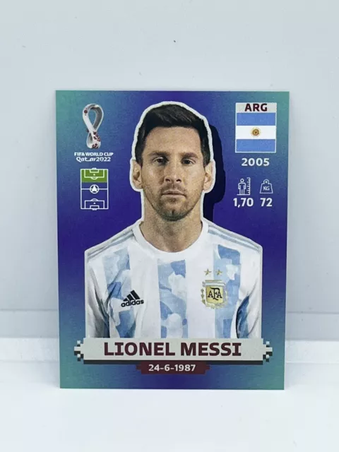 Panini World Cup Qatar Stickers 2022 Lionel Messi Arg20 Argentina