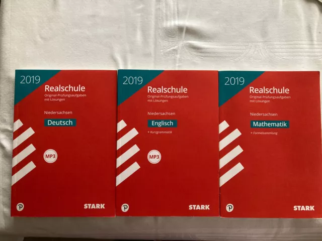 3 Bücher Prüfungsaufgaben- Deutsch, Englisch und Mathe -  10. Schuljahr