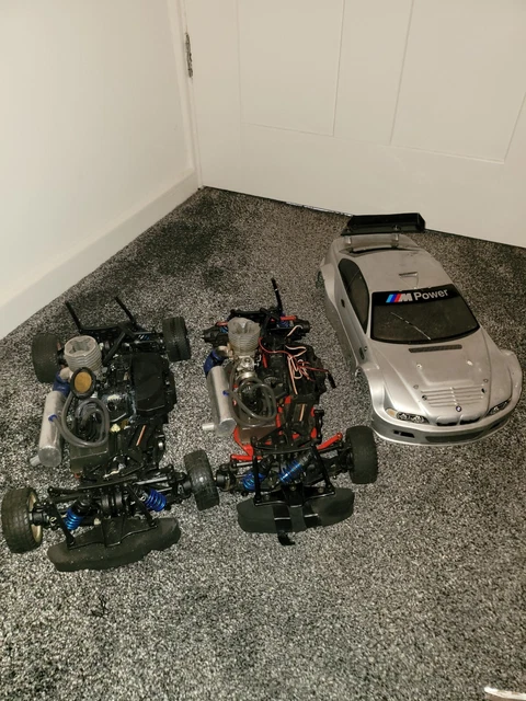 Complete Clar Projects TWO THUNDER TIGER nitro touring car projects with BMW my body shell £ ...