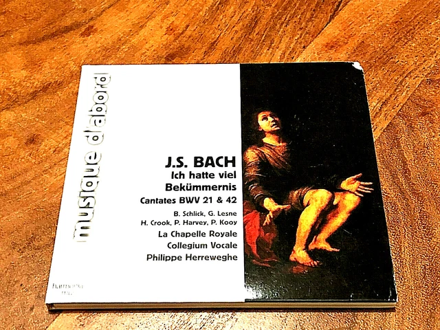 CD J. S. Bach Cantates BWV 21 & 42 La Chapelle Royale Ich hatte viel Bekümmernis