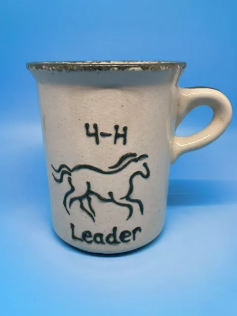 4-H Leader Stoneware Coffee Mug Horse Equine Agriculture