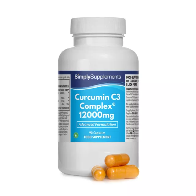 Curcumine 12000mg C3 Complexe - 90 Gélules - SimplySupplements