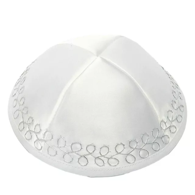 Satins Kippah Hat Round Yarmulke Hat Breathable Jewish Hat Israels Headpieces