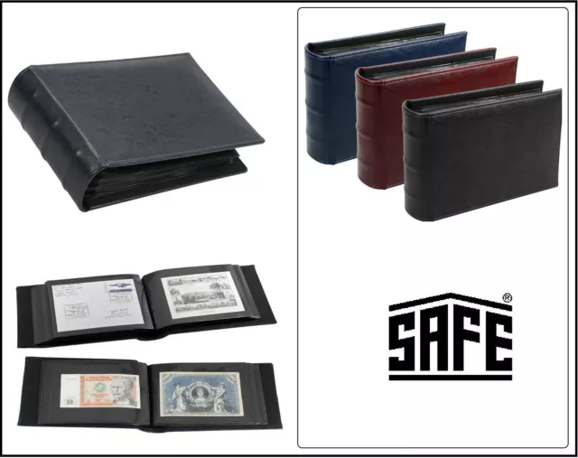 Autogrammkartenalbum Schwarz 50 Hüllen 195x130mm SAFE 4137 Für 100 Autogramme