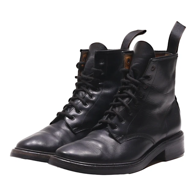 ENRICO ANTINORI LACEUP Boots Black Leather Mens UK 9 £39.99 PicClick UK