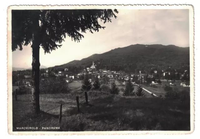 Varese-MARCHIROLO-PANORAMA su viaggiata 1956 bella d'epoca-edizioni Gatti