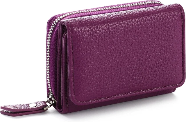 Portafoglio Donna In Pelle - SENDEFN, Portacarte Sottile Con Zip E Portachiavi, Elegante E Compatto - Foto 3