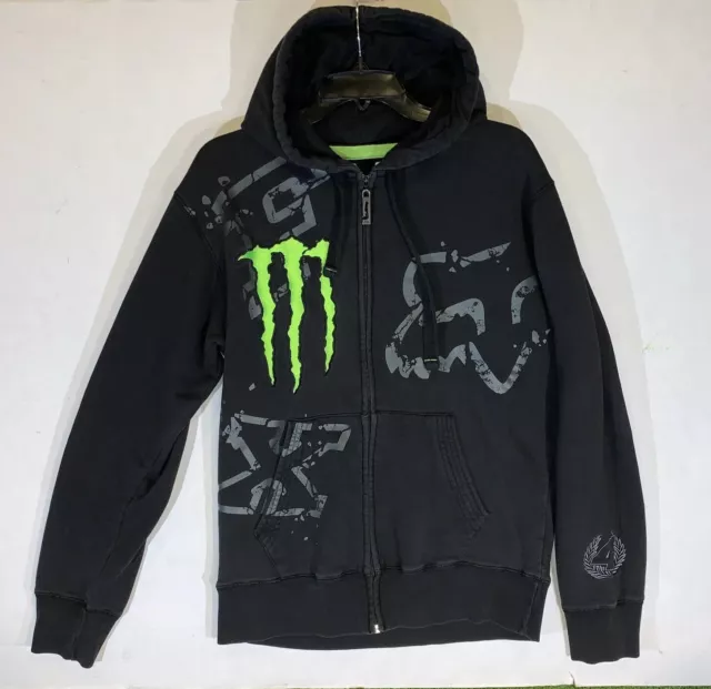 FOX RACING MONSTER ENERGY COLLABORATION RICKY CARMICHAEL Hoodie Size ...