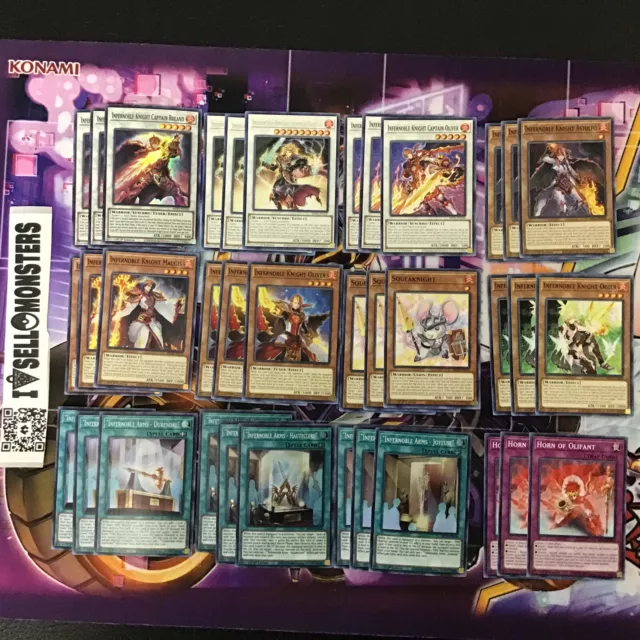Yu-gi-oh! Infernoble Knight Deck Core MP21 YUGIOH! ALL 36 CARDS  (NEW) Tracking