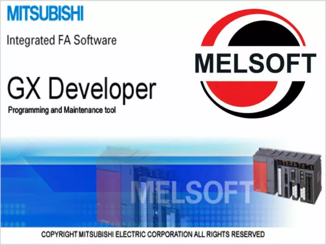 PLC Ladder Logic GX Developer Programming Software w BONUS FX Training Course