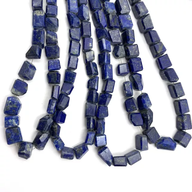 Naturel Lapis Lazuli Déguisement Facettes Gemmes Perles 220 CT 8x9-7x14 MM