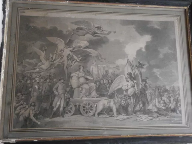 Napoléon Bonaparte - Rare gravure " Constitution de l' an VIII " - Usures 2