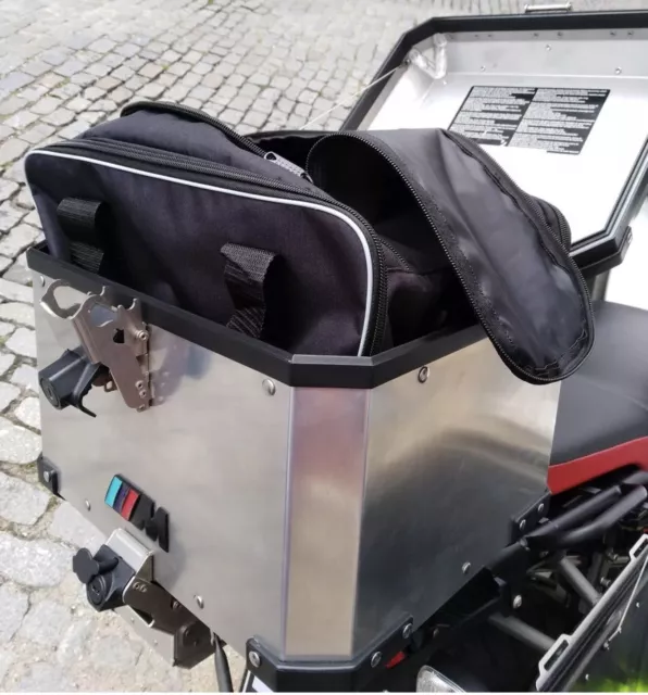 Alluminio Top Scatola Borsa Laterale Interna Per BMW R 1200 GS & F 800 Adventure