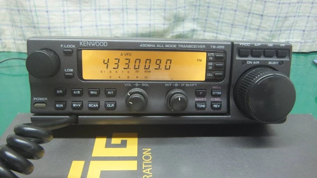KENWOOD TM-455 430MHZ All Mode Transceiver Ham Radio W/Manual