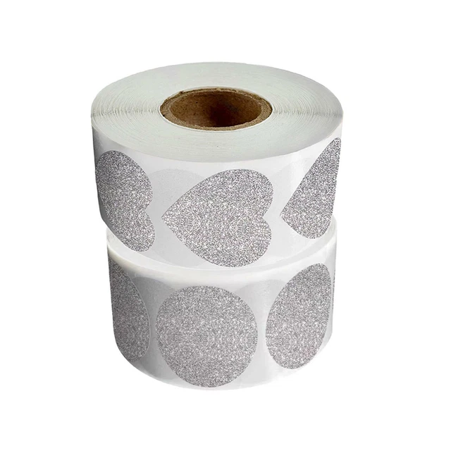 Glitter Danke Aufkleber 1 zoll-Personalisierte Abdichtung Herz Kreis Etiketten,