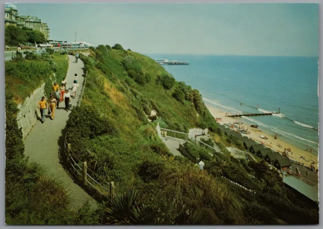 The West Cliff Zig-Zag Bournemouth Dorset England Postcard Unposted