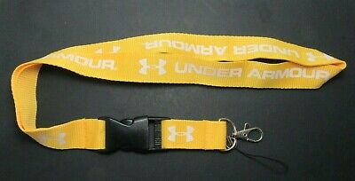 New Yellow Under Armour Lanyard Detachable Keychain Strap Badge Id Holder