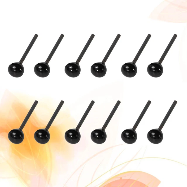 50 pares de ojos de animal hágalo usted mismo Black Eye ojo de cristal para peluche hágalo usted mismo Scrapbooking