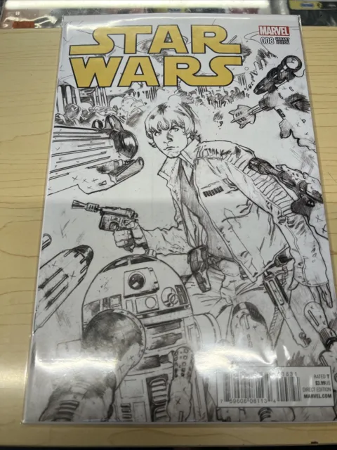 Star Wars #8 Comic - Immonen 1:100 Sketch Variant Cover