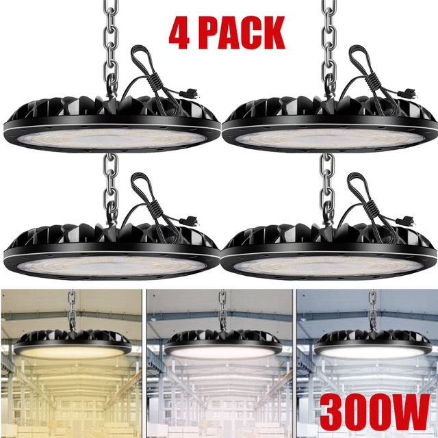 4X300W UFO LED High Bay Light Factory Warehouse Industrial Commercial Lighting