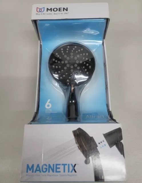 Moen Attract Six-Function 4" Diameter Spray Head Handheld Shower - Mediterranea…