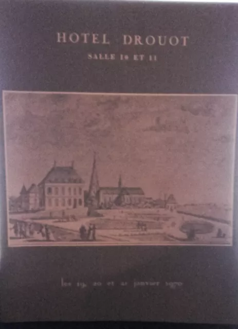 1970 Drouot Rive Gauche Sala N° 10 E 11 Lavagna Ceramica Legno Intagliato